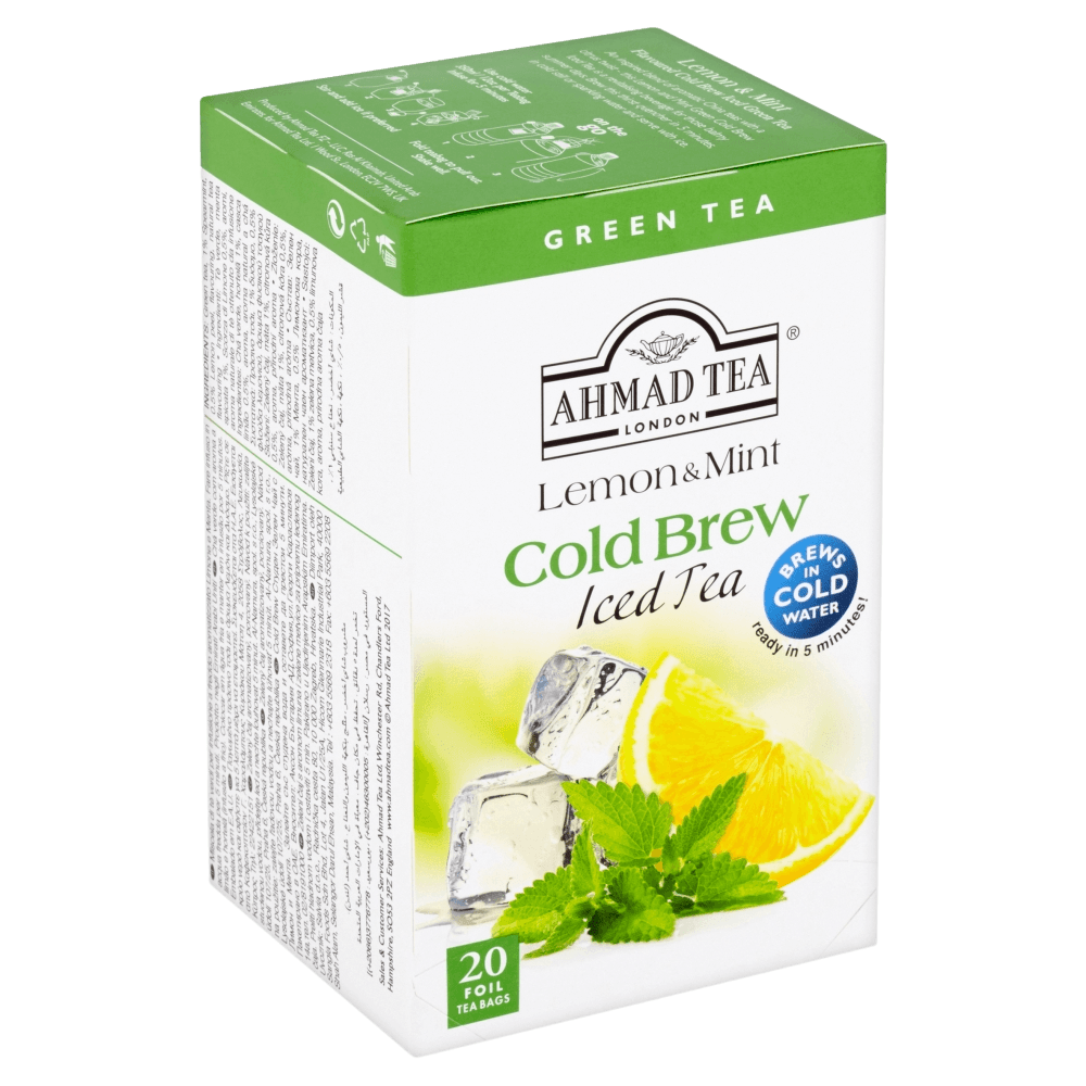 Ahmad Tea | Lemon & Mint Cold Brew | 20 alu sáčků - náhled 3