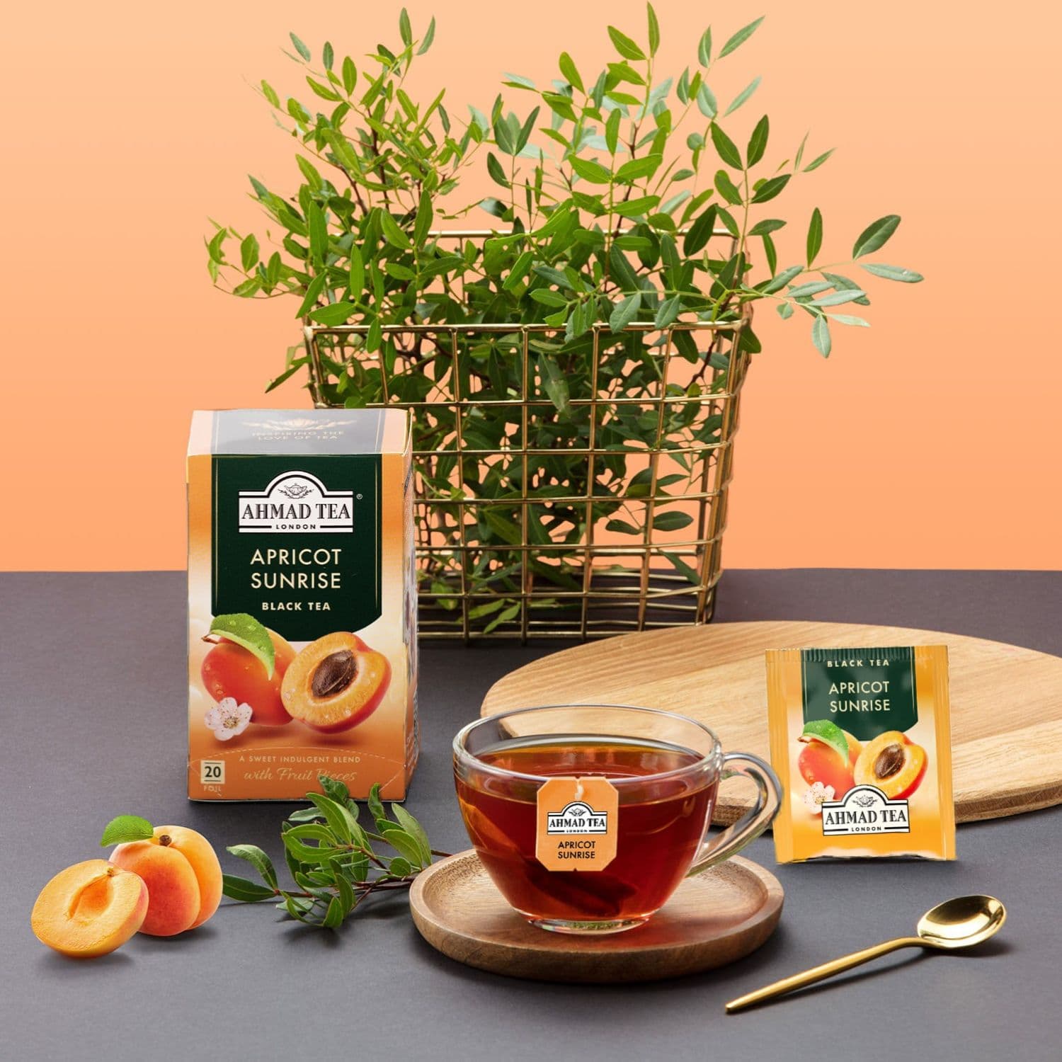 Ahmad Tea | Apricot Sunrise | 20 alu sáčků - náhled 4