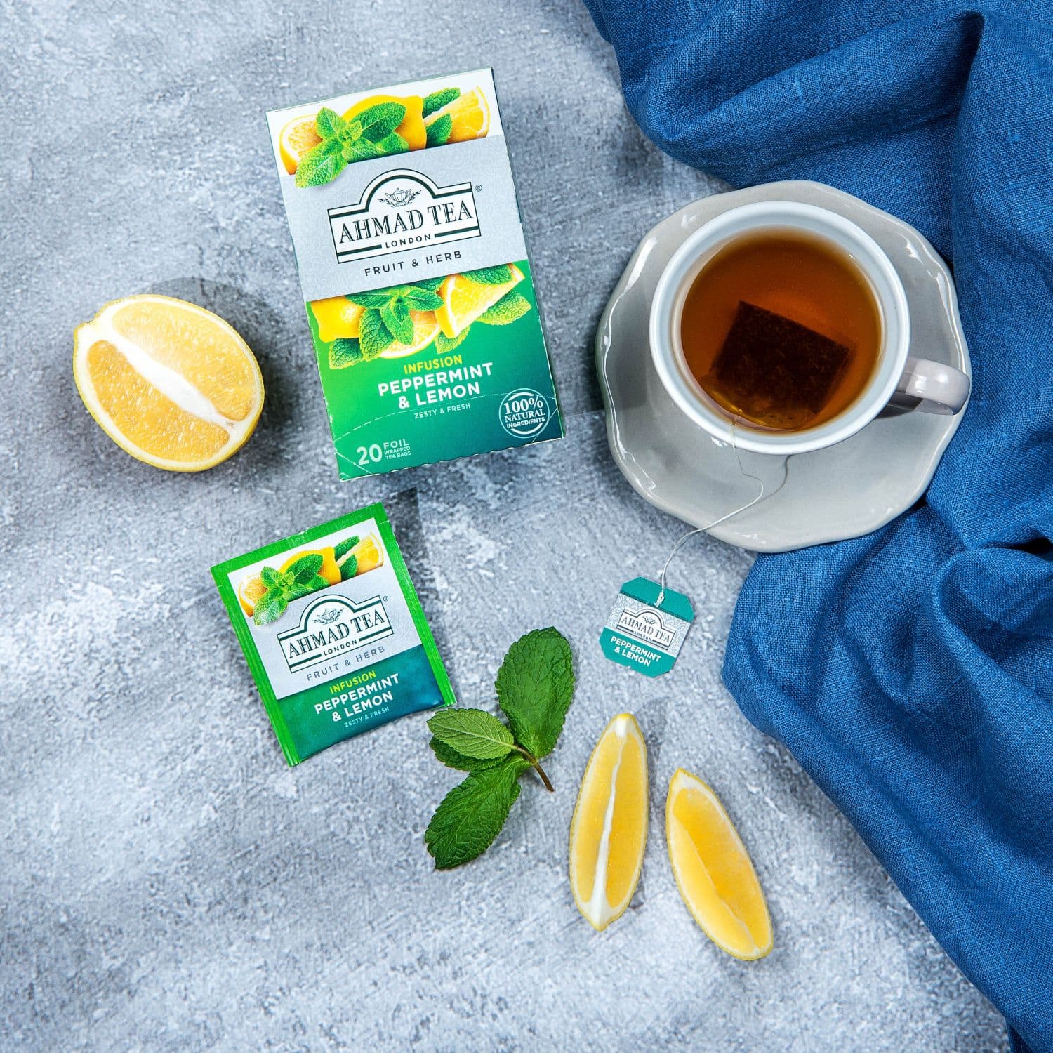 Ahmad Tea | Peppermint & Lemon | 20 alu sáčků - náhled 3