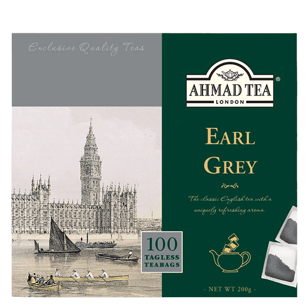 Ahmad Tea | Earl Grey | 100 sáčků (bez úvazku)