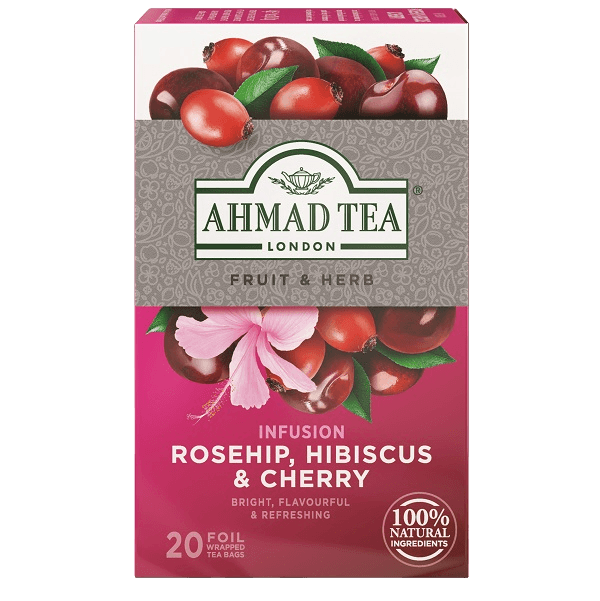 Ahmad Tea | Rosehip, Hibiscus & Cherry | 20 alu sáčků