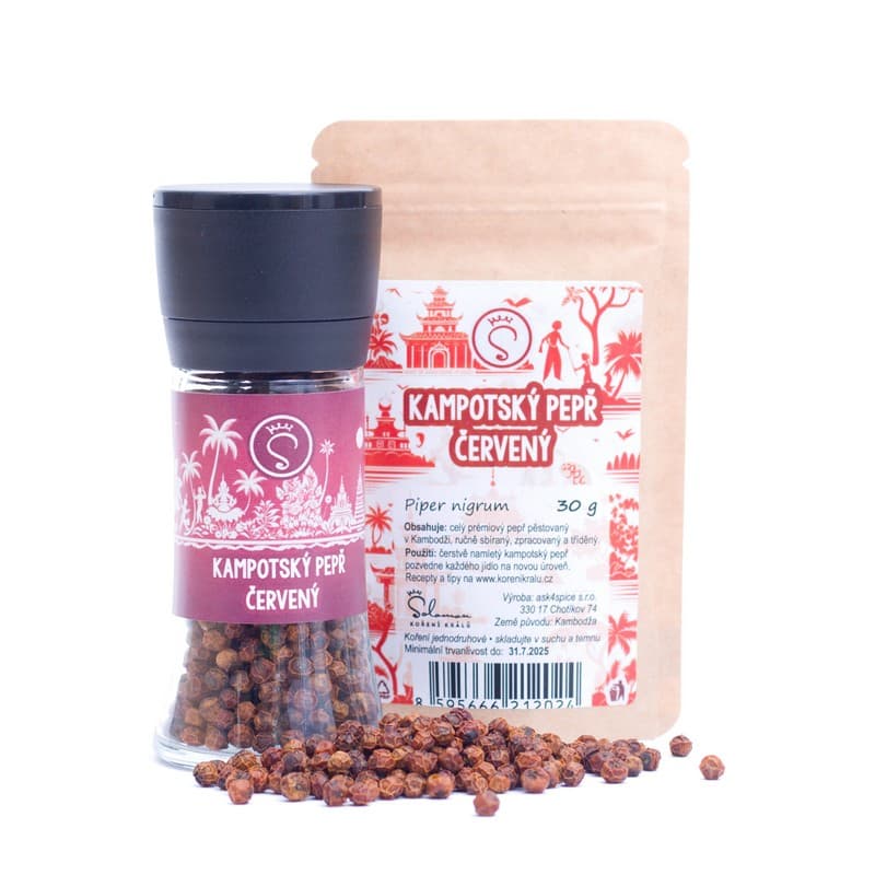 Kampotský pepř červený 30 g - náhled 2