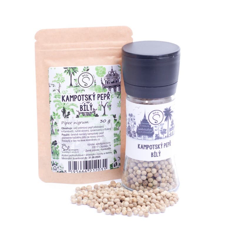 Kampotský pepř bílý 30 g - náhled 2