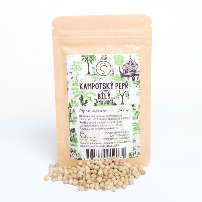 Kampotský pepř bílý 30 g - náhled 5