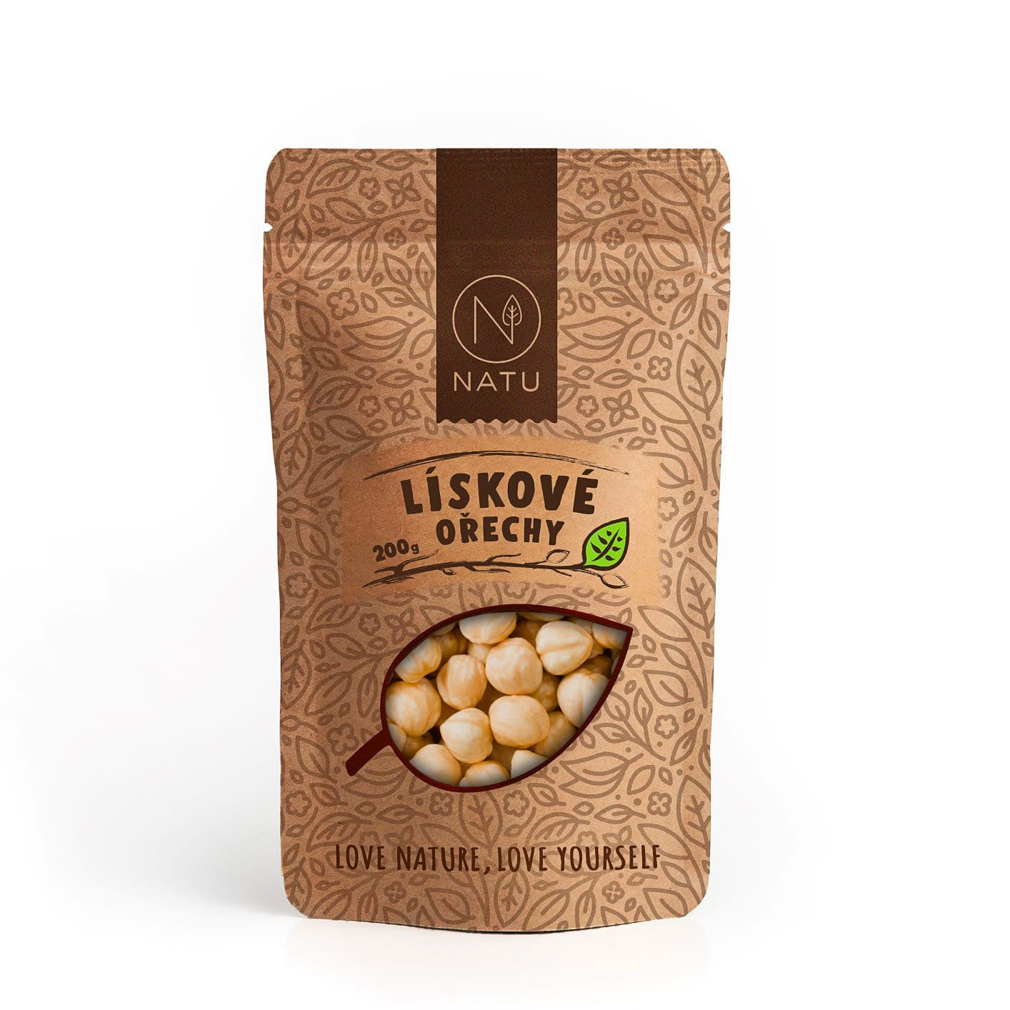 NATU Lískové ořechy pražené loupané 200g