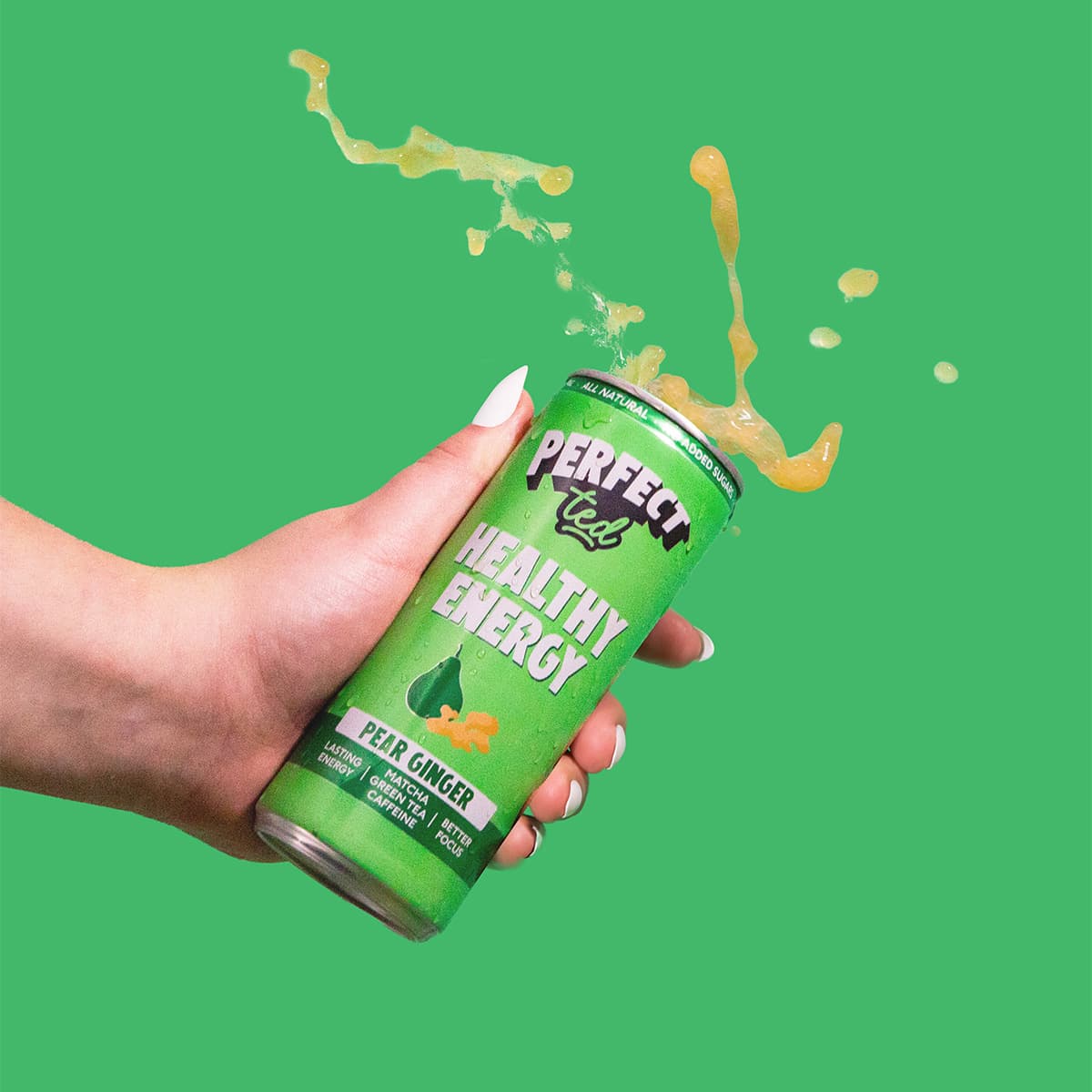 Healthy Matcha Energy Drink hruška a zázvor 250ml - náhled 4