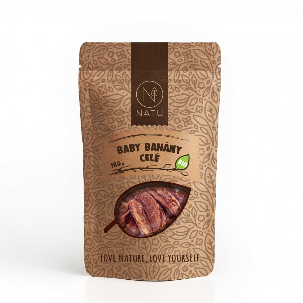NATU Baby banány celé BIO 180g
