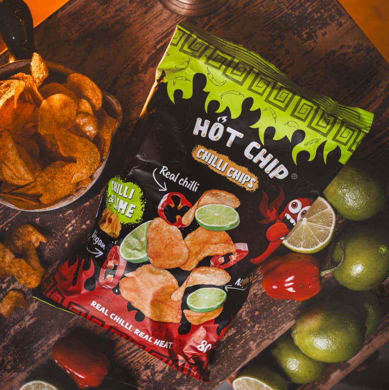Bramborové chipsy Chilli & Lime 80 g - náhled 3