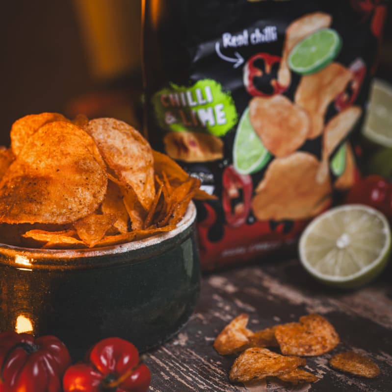 Bramborové chipsy Chilli & Lime 80 g - náhled 2