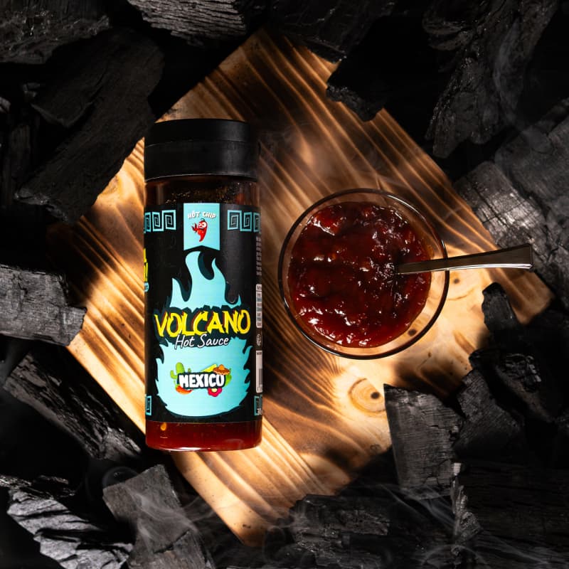 Mexická Chilli Omáčka 270 ml – Volcano - náhled 4