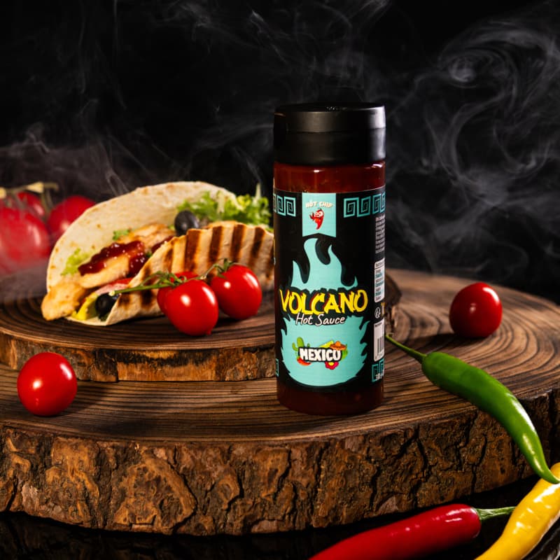 Mexická Chilli Omáčka 270 ml – Volcano - náhled 2