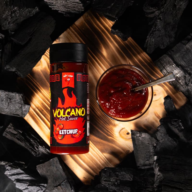 Chilli Kečup 270 ml – Volcano - náhled 4