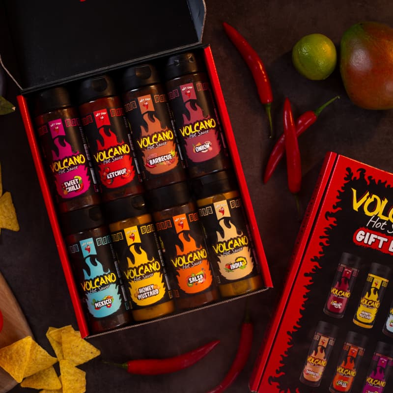 Ochutnávkový set chilli omáček Volcano