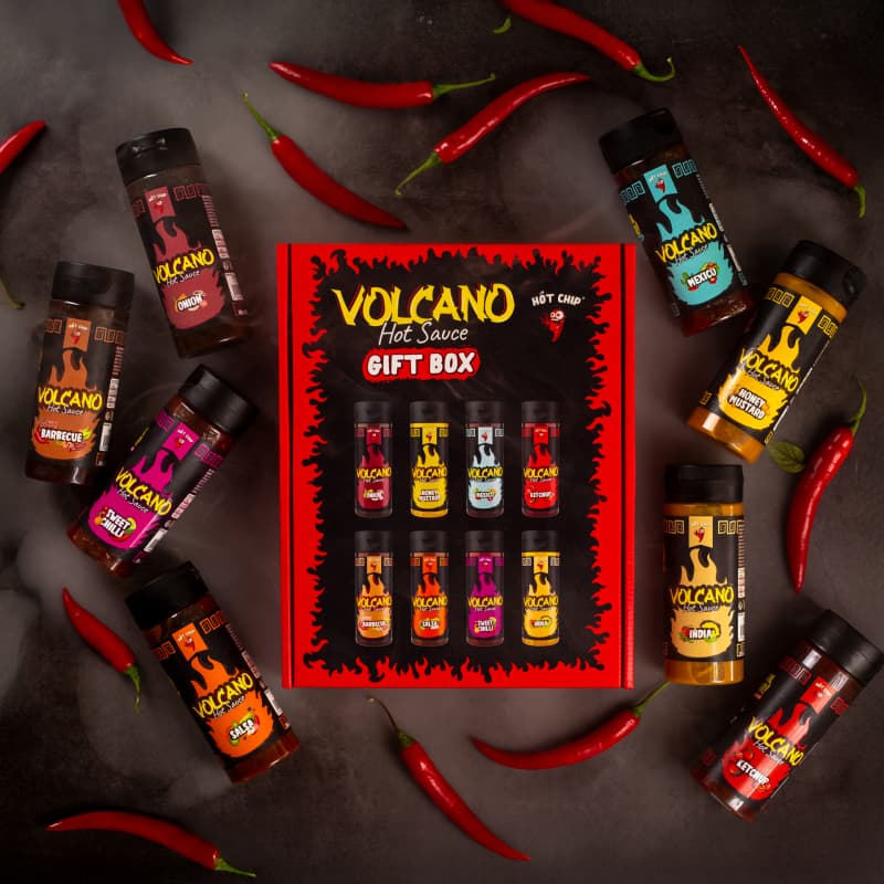 Ochutnávkový set chilli omáček Volcano - náhled 3