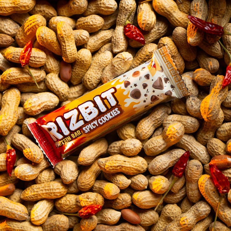 Rizbit proteinová tyčinka spicy cookies 45 g - náhled 4