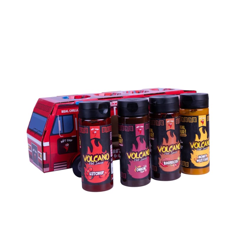 Dárkový box omáček Firetruck 4x classic - náhled 3
