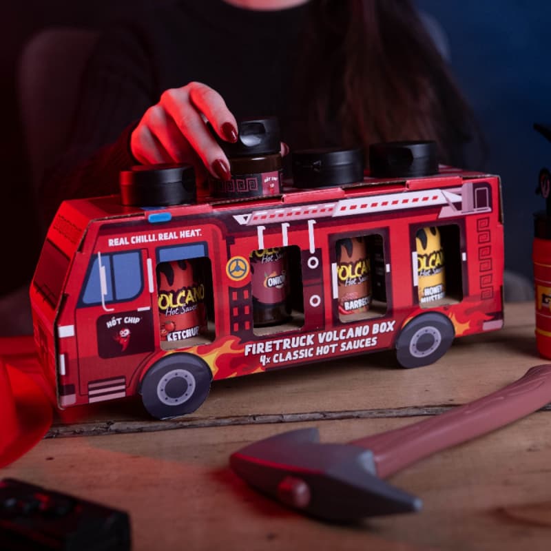 Dárkový box omáček Firetruck 4x classic - náhled 2