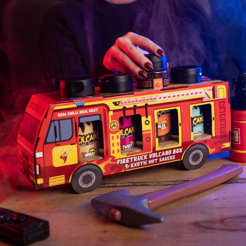 Dárkový box omáček Firetruck 4x exotic - náhled 2