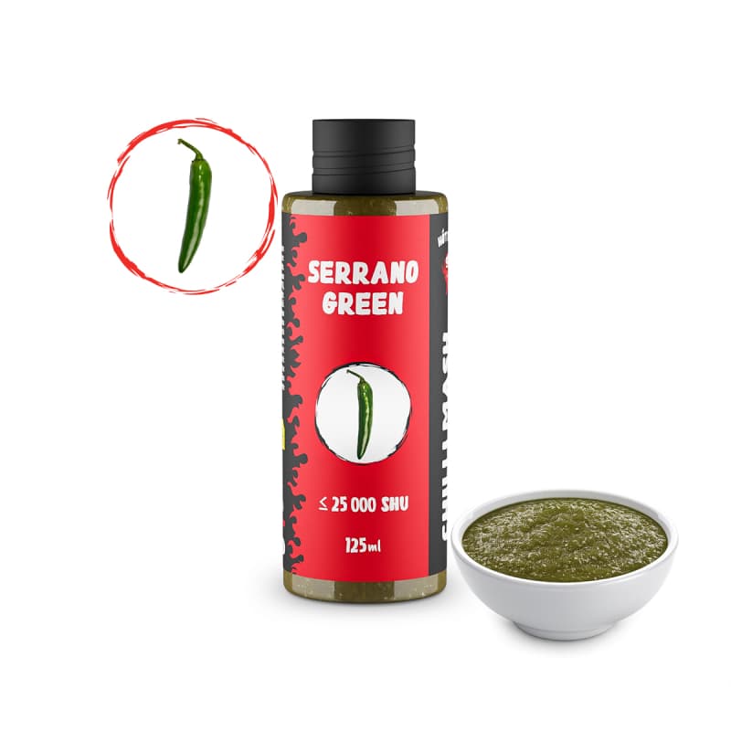 Green Serrano Chilli Mash 125 ml