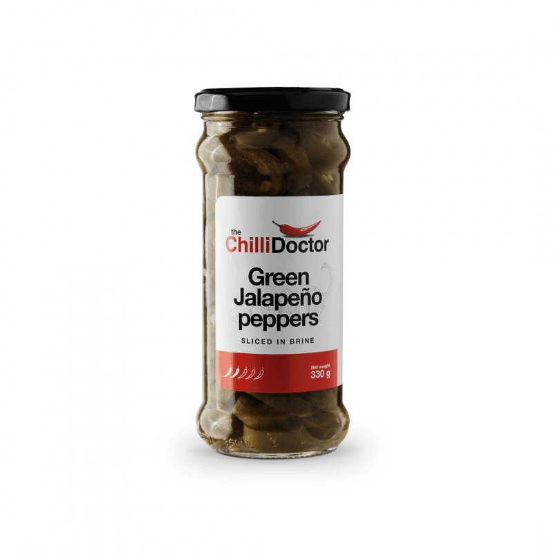 The Chilli Doctor Krájené zelené Jalapeño papričky v nálevu 330 g