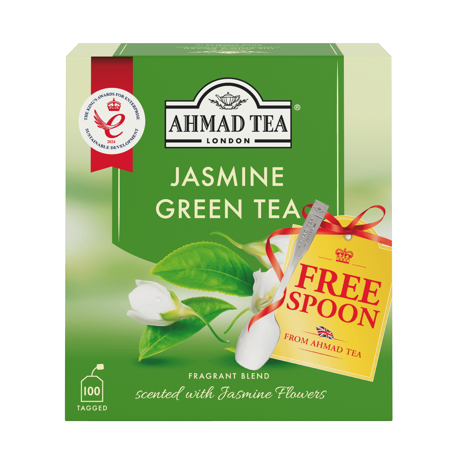 Ahmad Tea | Jasmine Green Tea | 100 sáčků (s úvazkem)