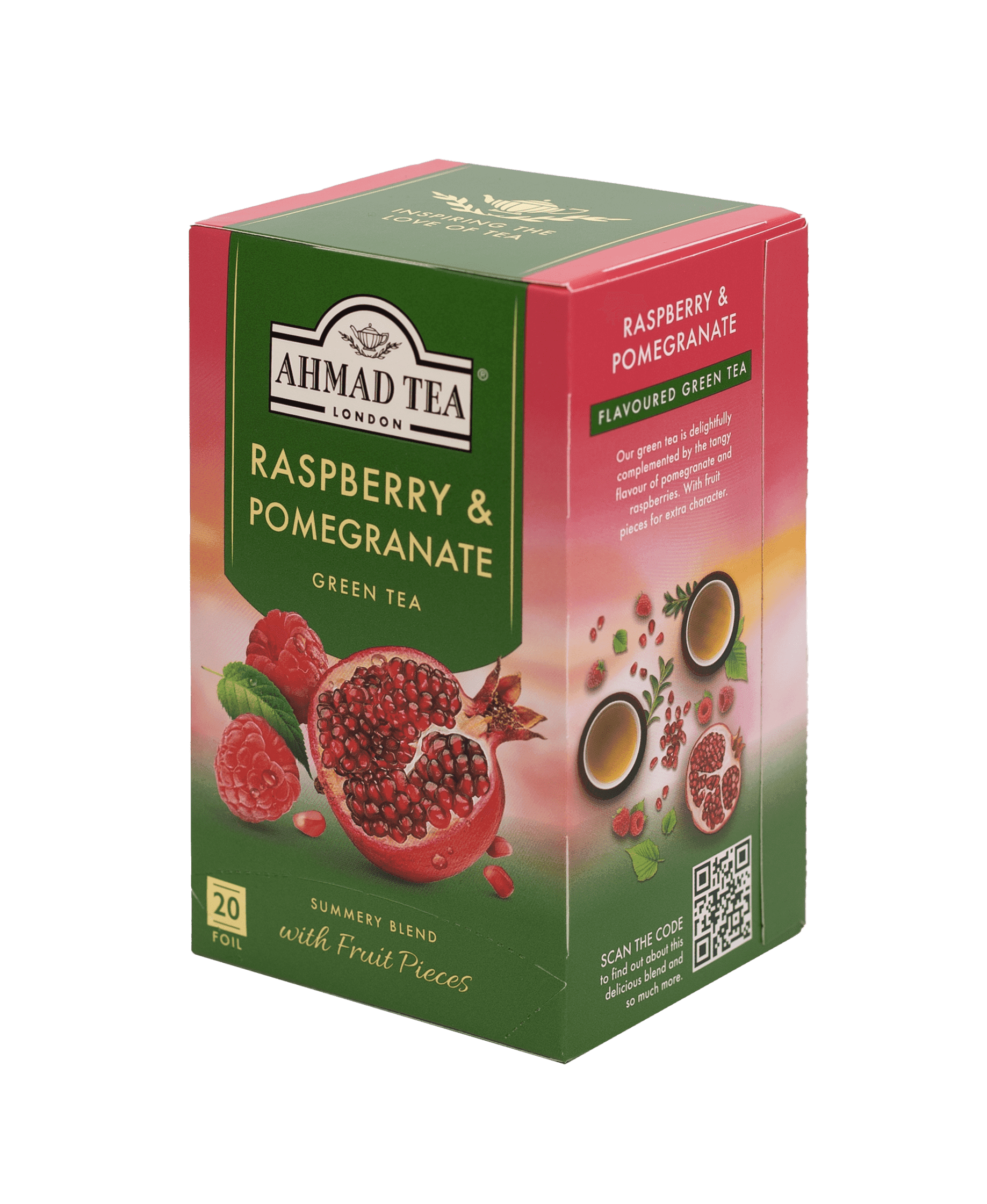 Ahmad Tea | Raspberry & Pomegranate | 20 alu sáčků